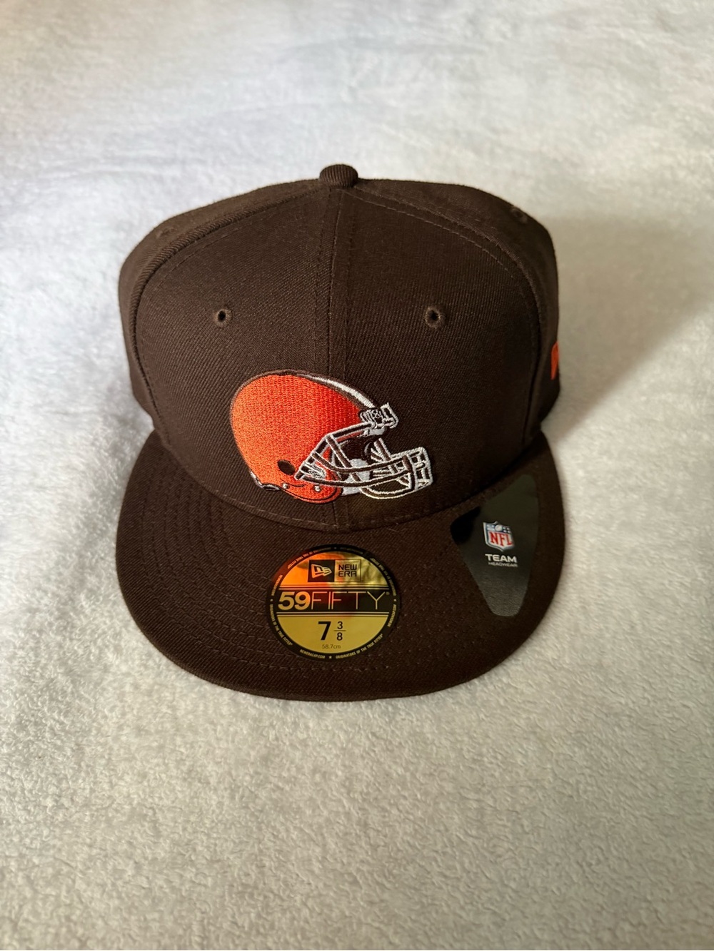 NFL Brown and Gray New Era 59FIFTY Interior Cap